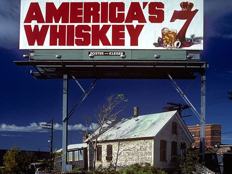 chicago bungalow with large billboard