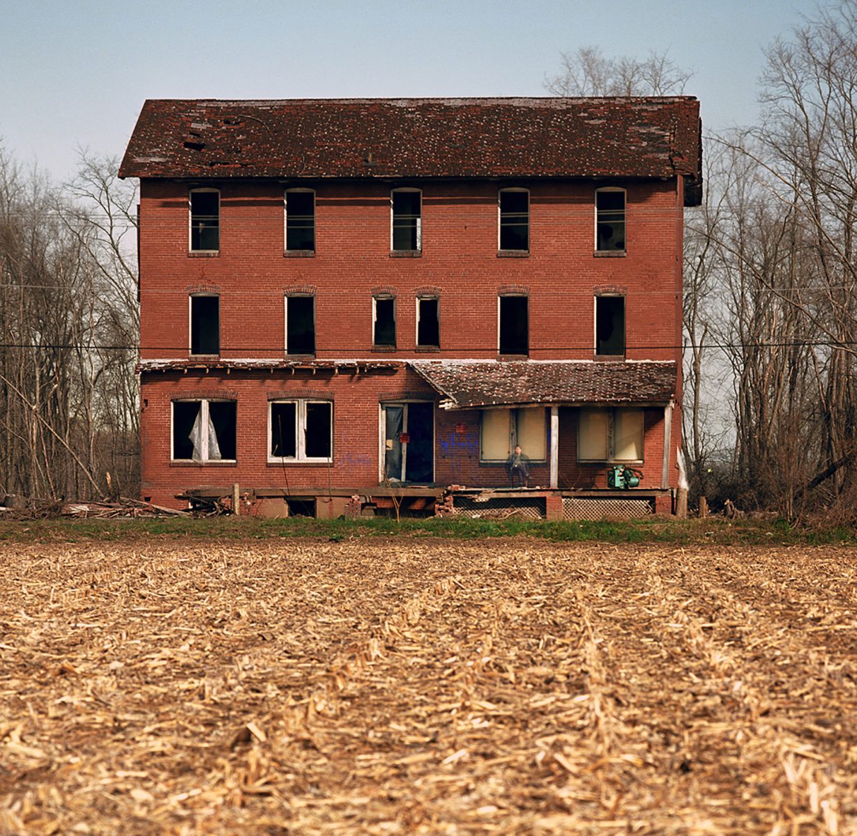 CORN MOON, SUSQUEHANNA FLOOD PLAIN, FARMHOUSE