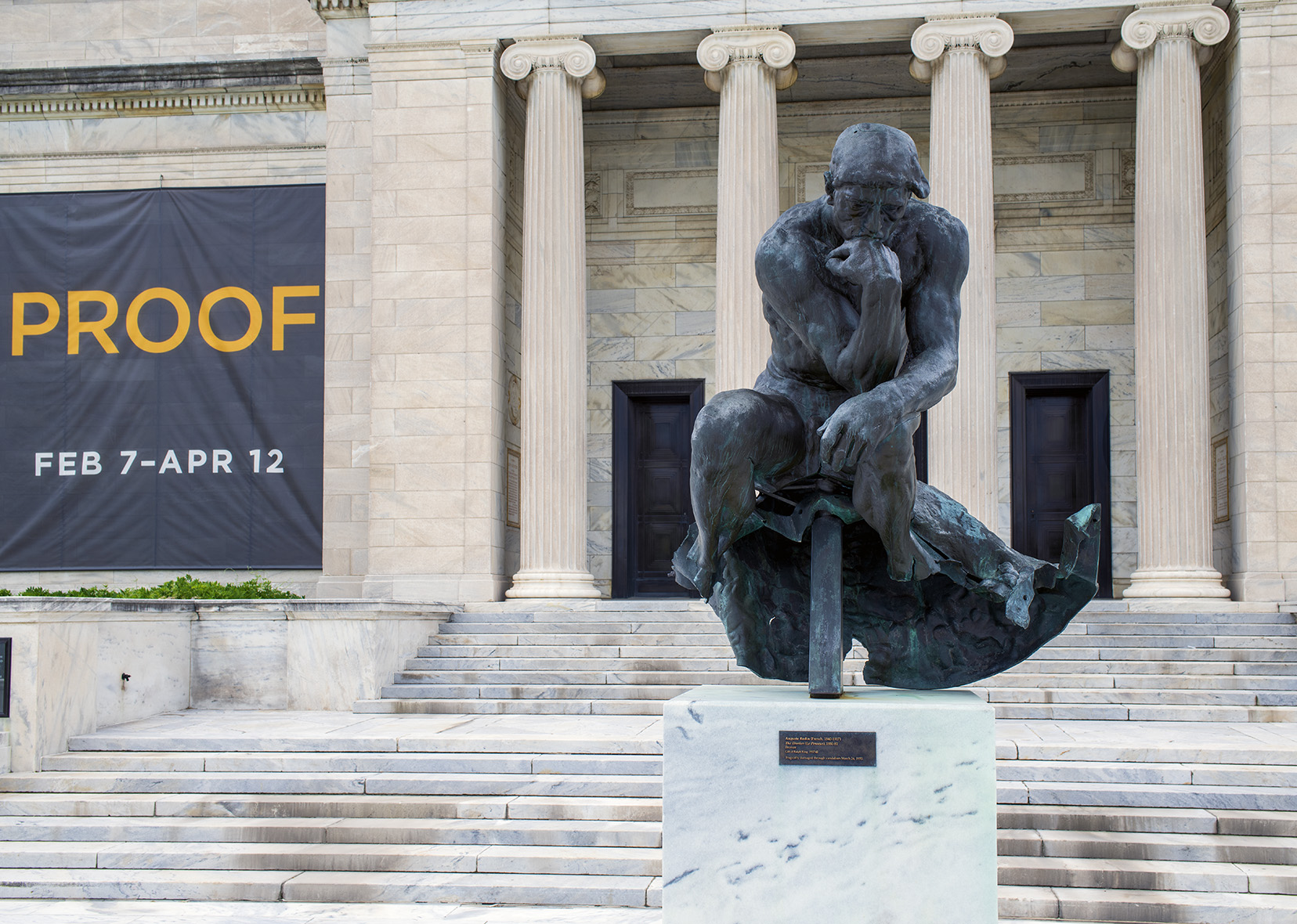 Message from the outside the thinker, Cleveland, Museum of Art proof