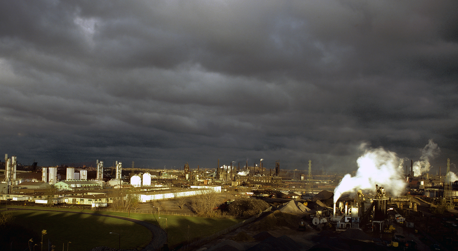 The Flats Industrial Valley Looking East