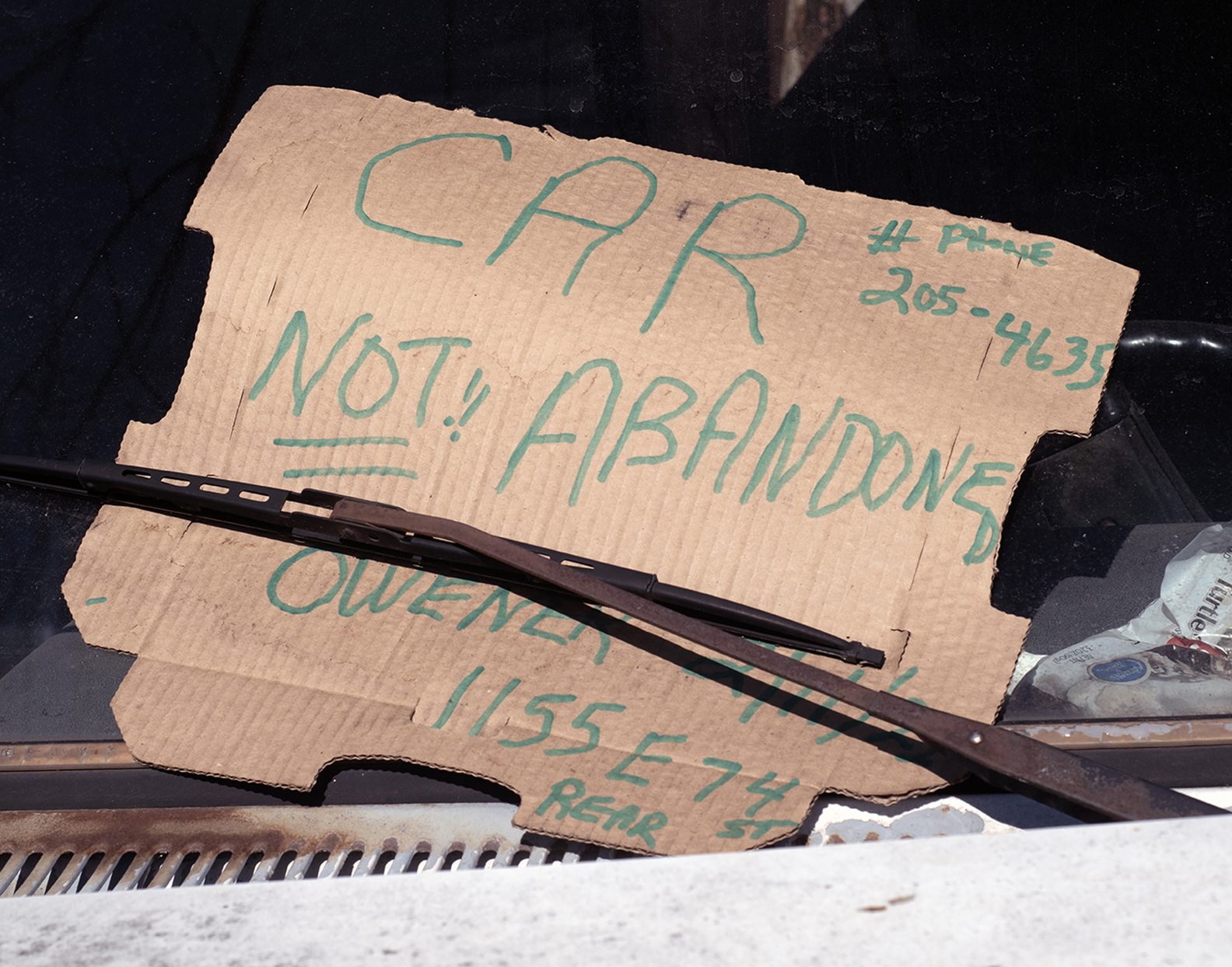 Scrapper's Truck, East 74th Street, Note