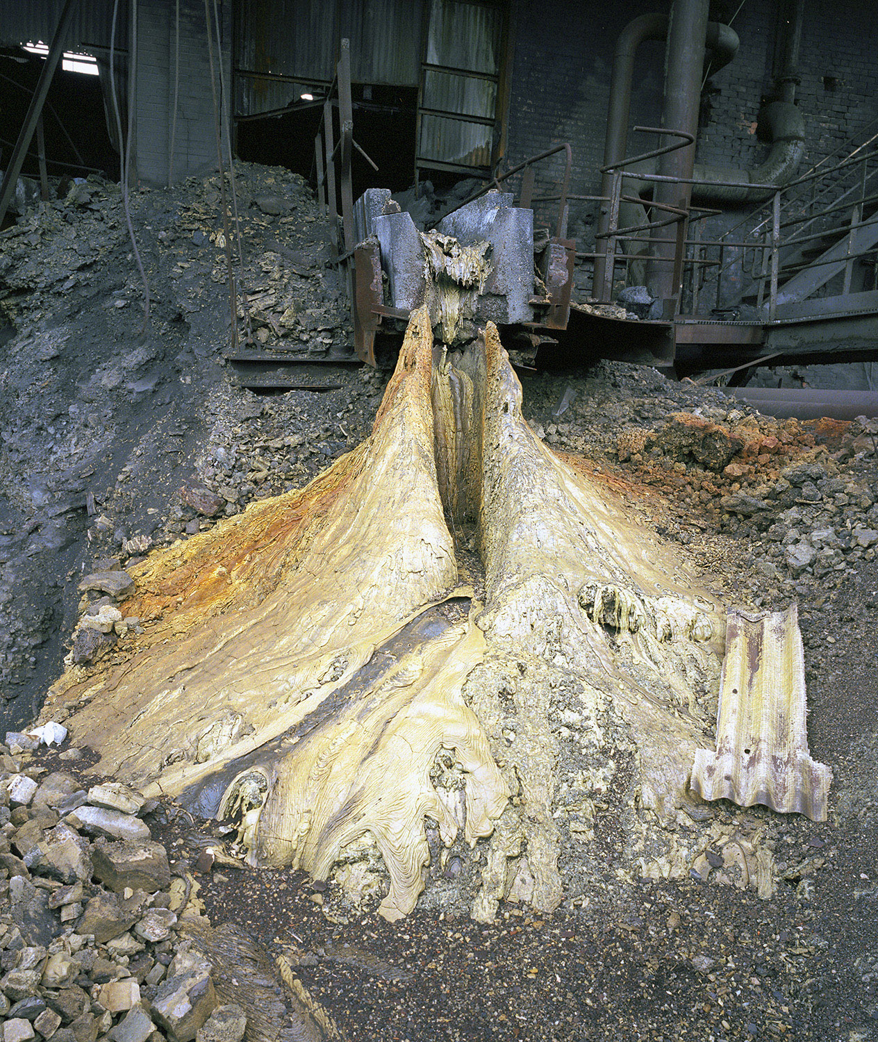 Acme Steel, Chicago - Blast Furnace A Hardened Molten Slag