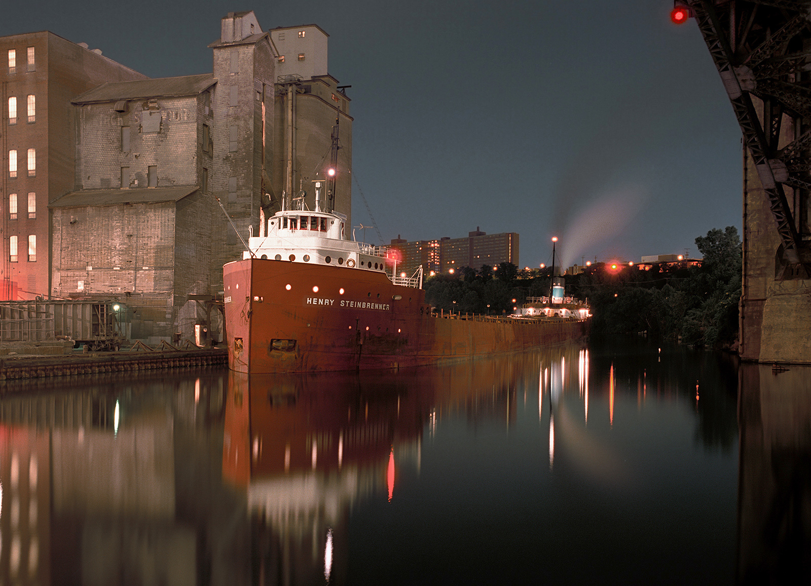 The Henry Steinbrenner, Unloading Wheat at General Mills on the Cuyahoga River