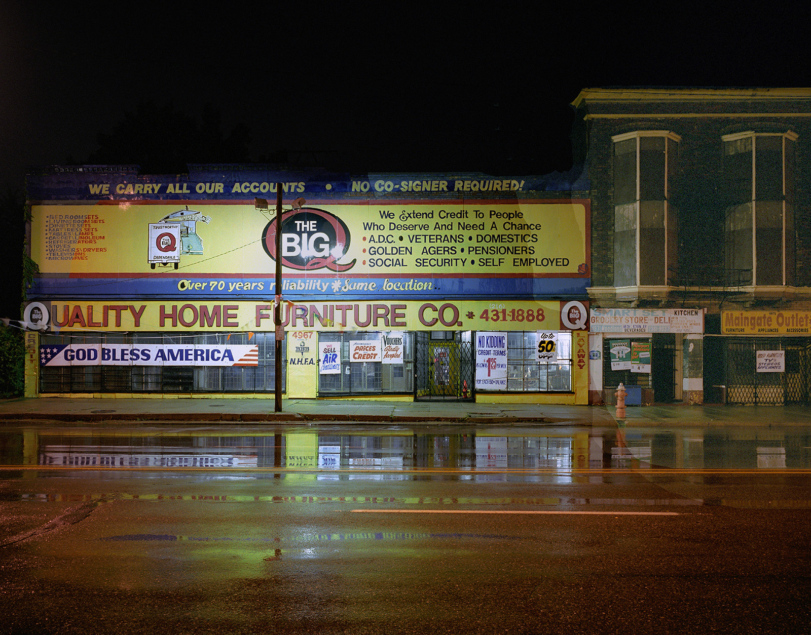 The Big Q Furniture Store, Woodland Avenue - Gone