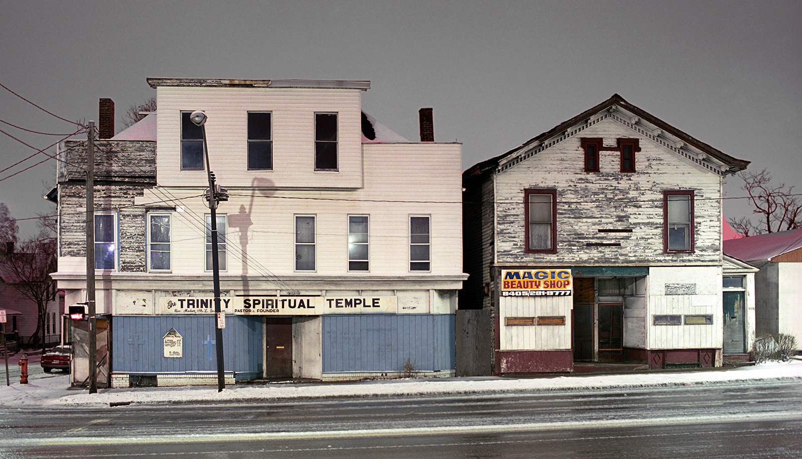 Trinity Gospel Church & Magic Beauty Salon, Woodland Ave. Gone