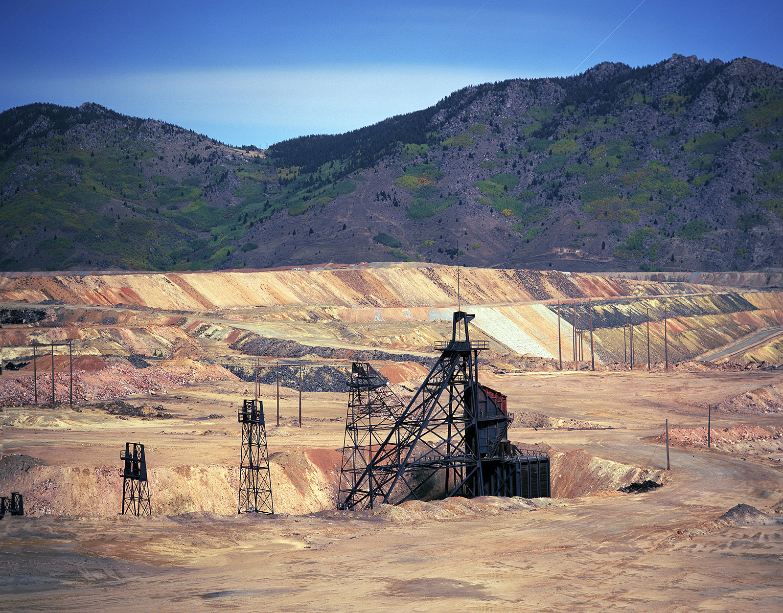 Granite Mountain Mine Headframe in Moonlight
