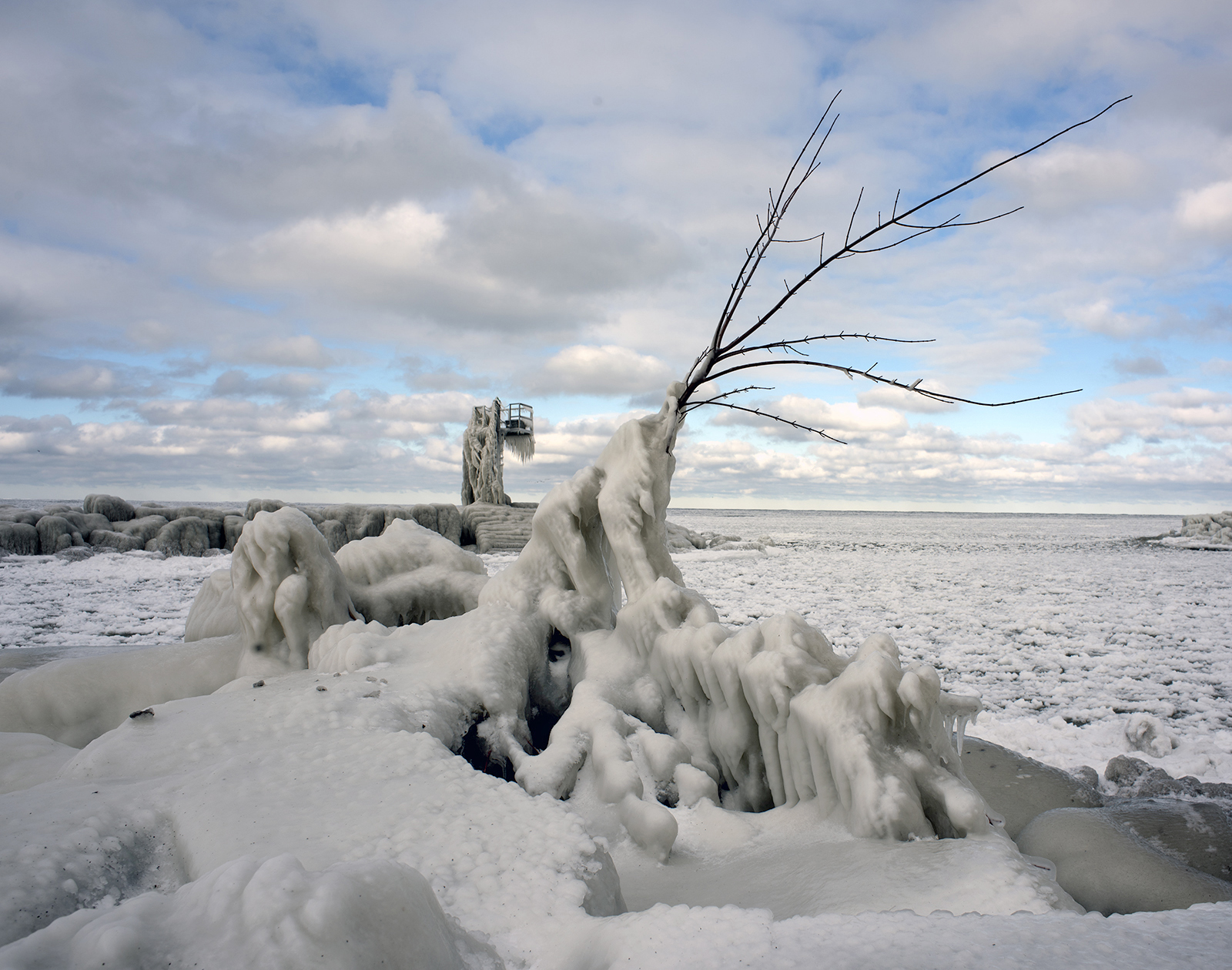 Lake Erie Ice Formations, Cleveland