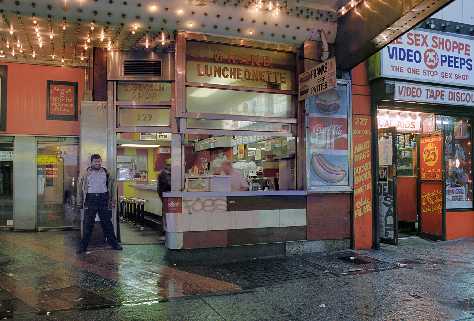 The Owner of the Grand Luncheonette, Peter Hakim Working & Luscious Leaning