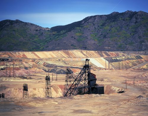 Granite Mountain Mine Headframe in Moonlight