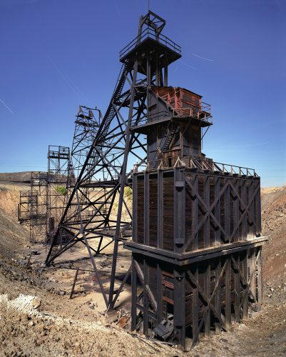 Granite Mountain Mine Headframe in Moonlight