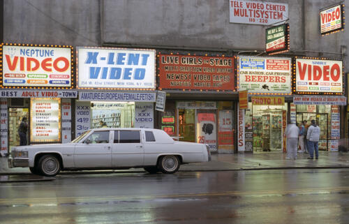 Southwest side of 42nd Street. The Deuce