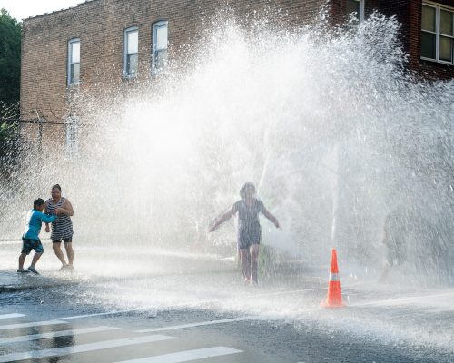 July Fourth, 2026, Open Hydrant, Walton Avenue