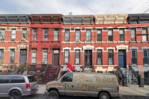 East 139th Street Rowhouses & Fruit Truck, Mott Haven