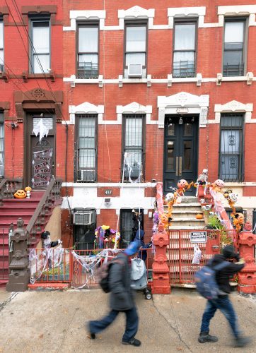 Halloween, East 139th Street Rowhouses, Mot Haven