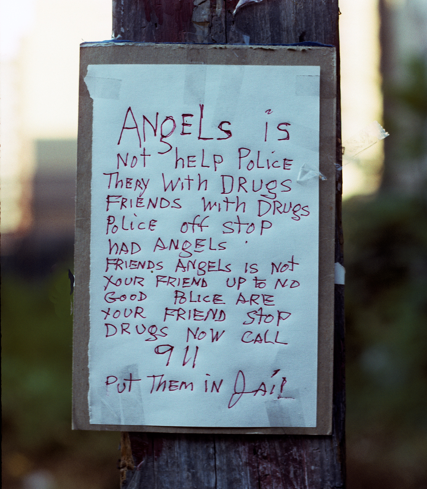 Letter to Neigborhood, East 11th Street