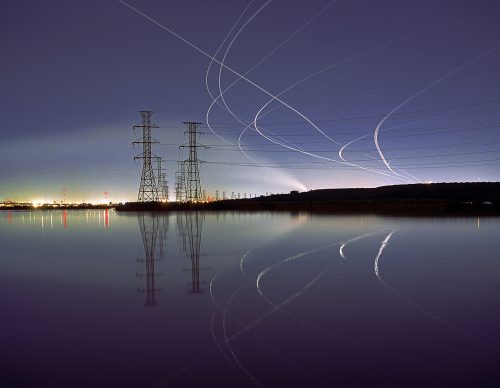 Newark Departures Over Saw Mill Creek and Landfill 1-E, Arlington Landfills
