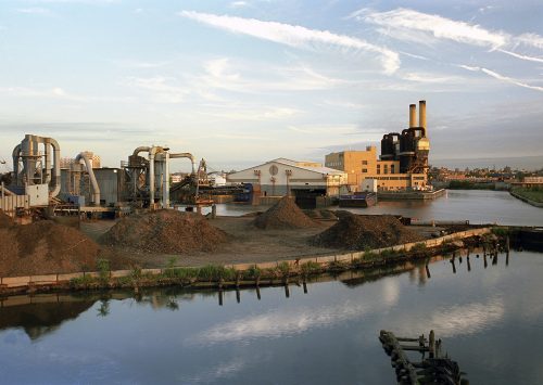 Dutch Kills, Shredded Cars, Waste Transfer Station & Greenpoint Incinerator, Long Island City, Queens