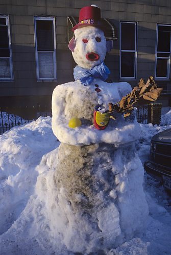 Snowman, 37th St., Blissville, Queens