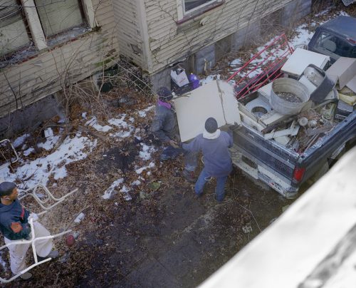 Scrappers Loading Metal Into Truck Bed, East 89th Street 1