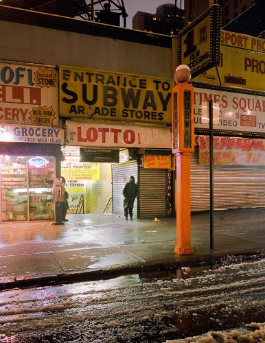 Wayne at 42nd Street Subway Entrance